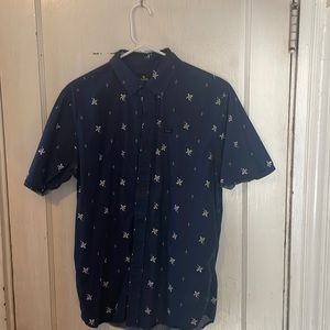 Mens medium Ripcurl palm tree button down